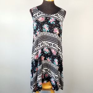 NWOT: Lime Chili flowy floral swimming coverup